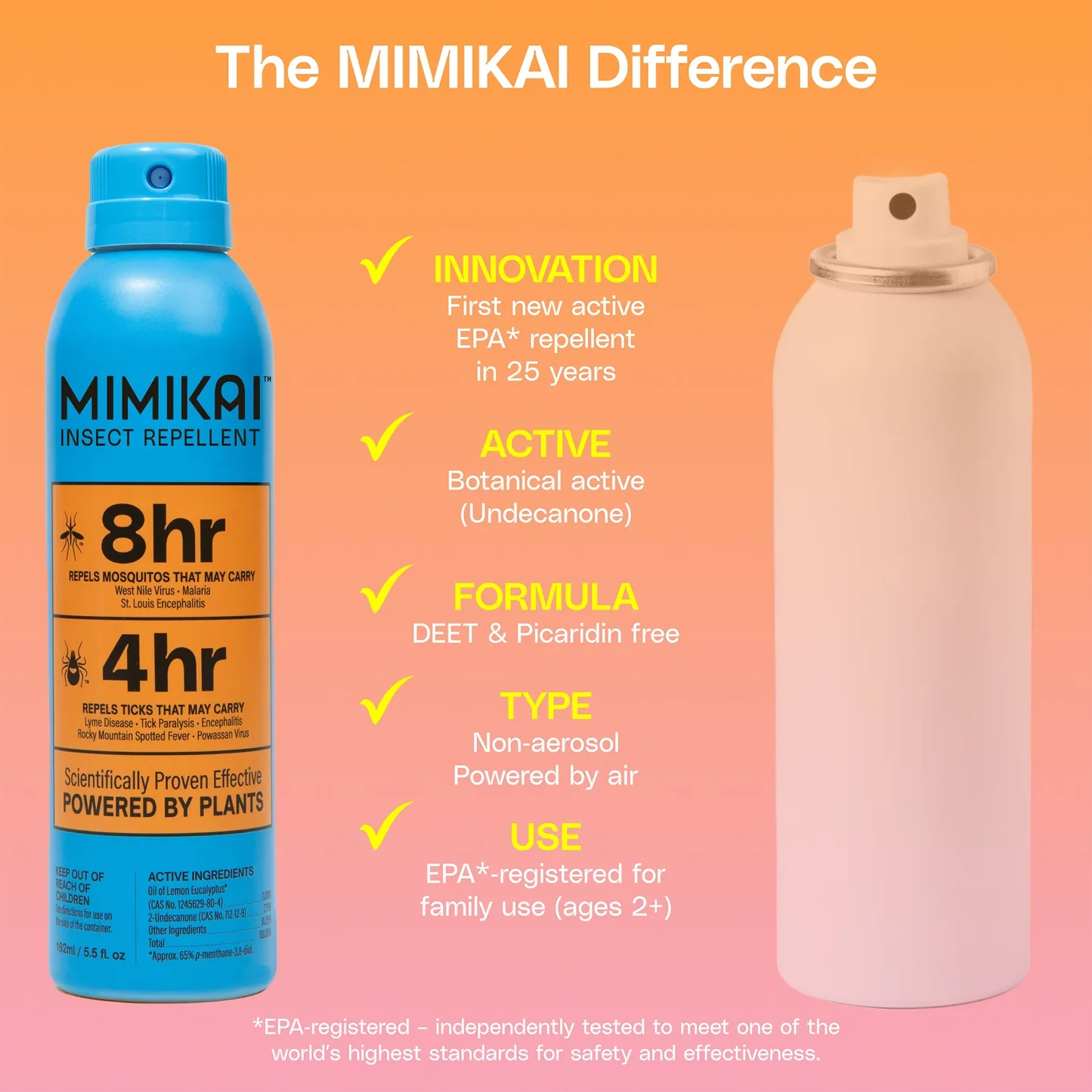DEET-Free Naturally Derived Mosquito & Tick Bug Spray | Mimikai | #color_3.4 oz
