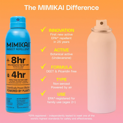 DEET-Free Naturally Derived Mosquito & Tick Bug Spray | Mimikai | #color_3.4 oz