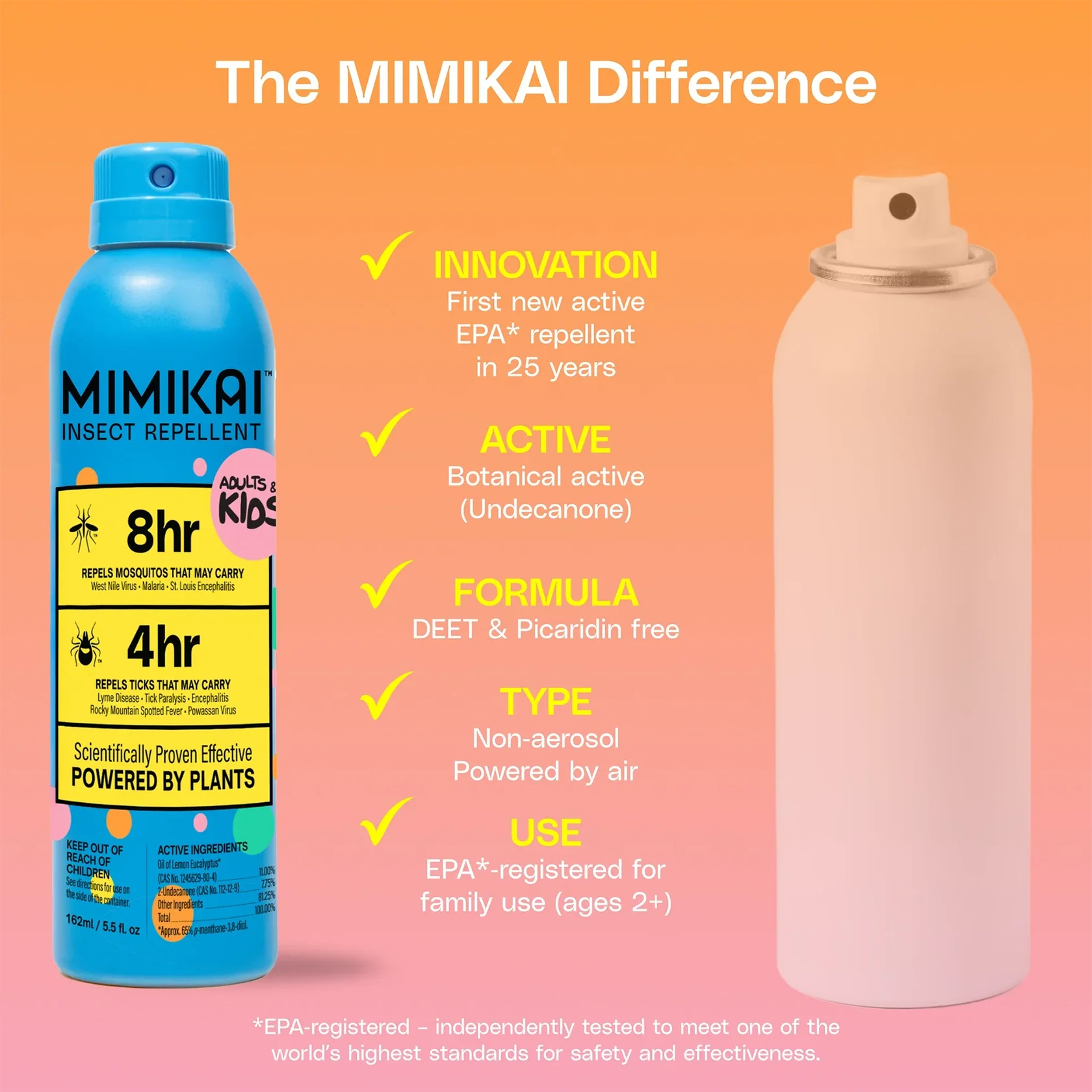 Kids DEET-Free Naturally Derived Mosquito & Tick Bug Spray | Mimikai | #color_KID_5.5