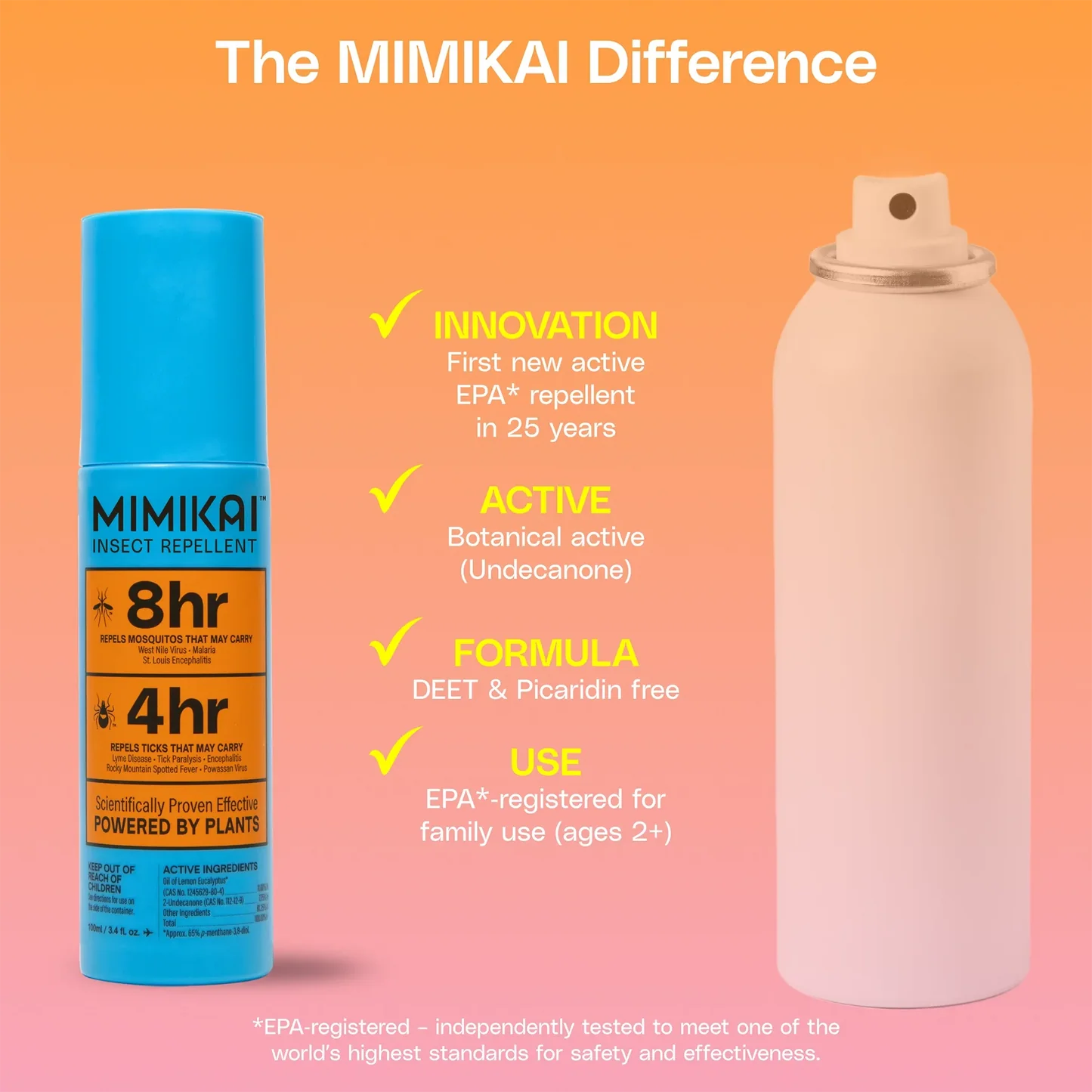 DEET-Free Naturally Derived Mosquito & Tick Bug Spray | Mimikai | #color_5.5 oz