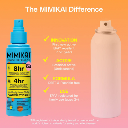 Kids DEET-Free Naturally Derived Mosquito & Tick Bug Spray | Mimikai
