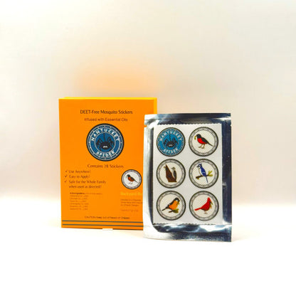 Mosquito Repelling Stickers, Made with Essentials Oils | Nantucket Spider | 