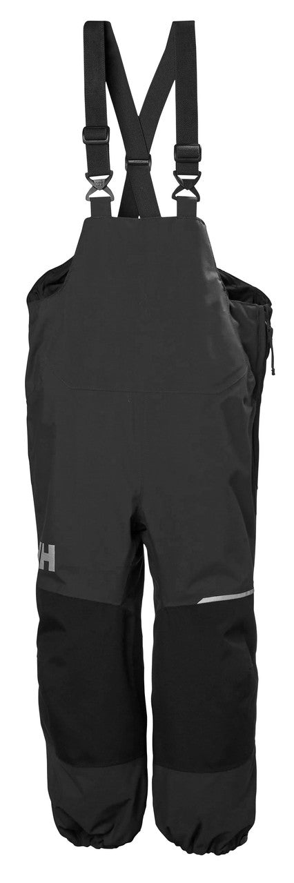 Kids Waterproof Shelter 2.0 Rain Bibs – Breathable | Helly Hansen #color_ebony