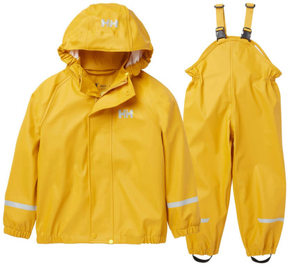 Kids Waterproof Bergen 2.0 PU Rain Set - Yellow & Navy | Helly Hansen 