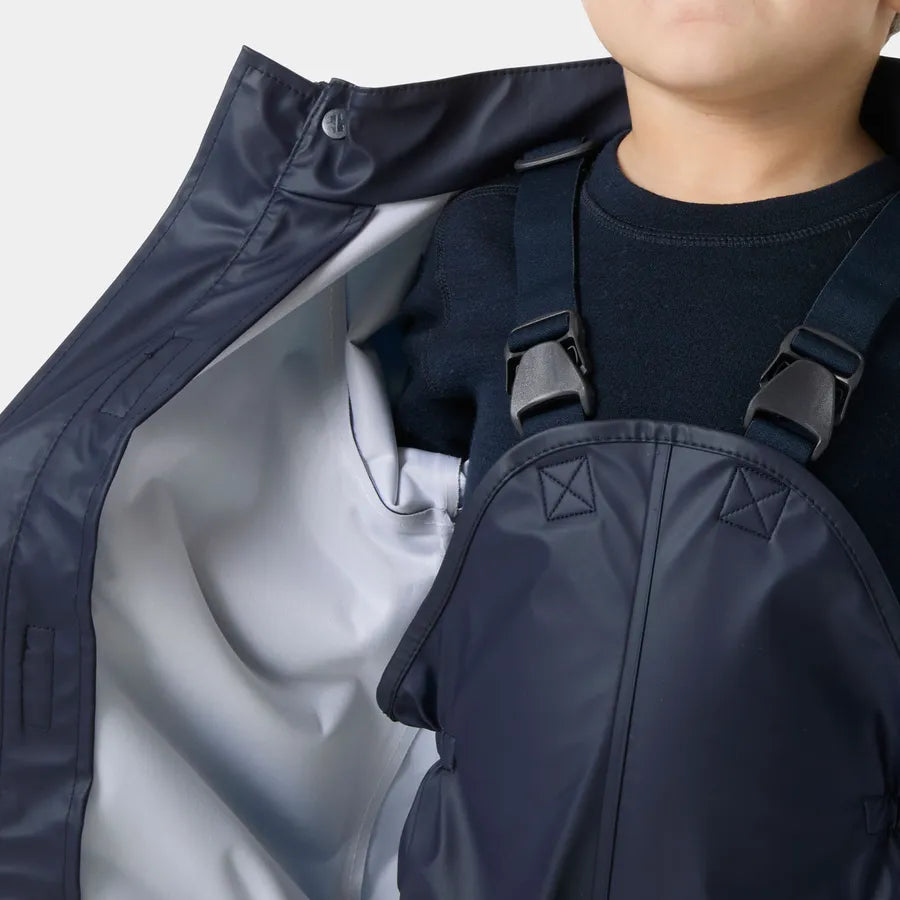 Kids Waterproof Bergen 2.0 Rain Set – Jacket & Bibs, PU| Helly Hansen 