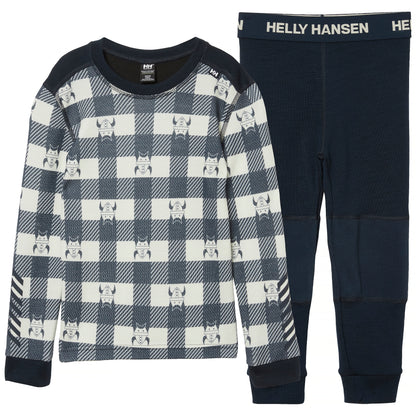 Kids Lifa Merino Wool Printed 2-Piece Base Layer Set – LIFA Merino| Helly Hansen 