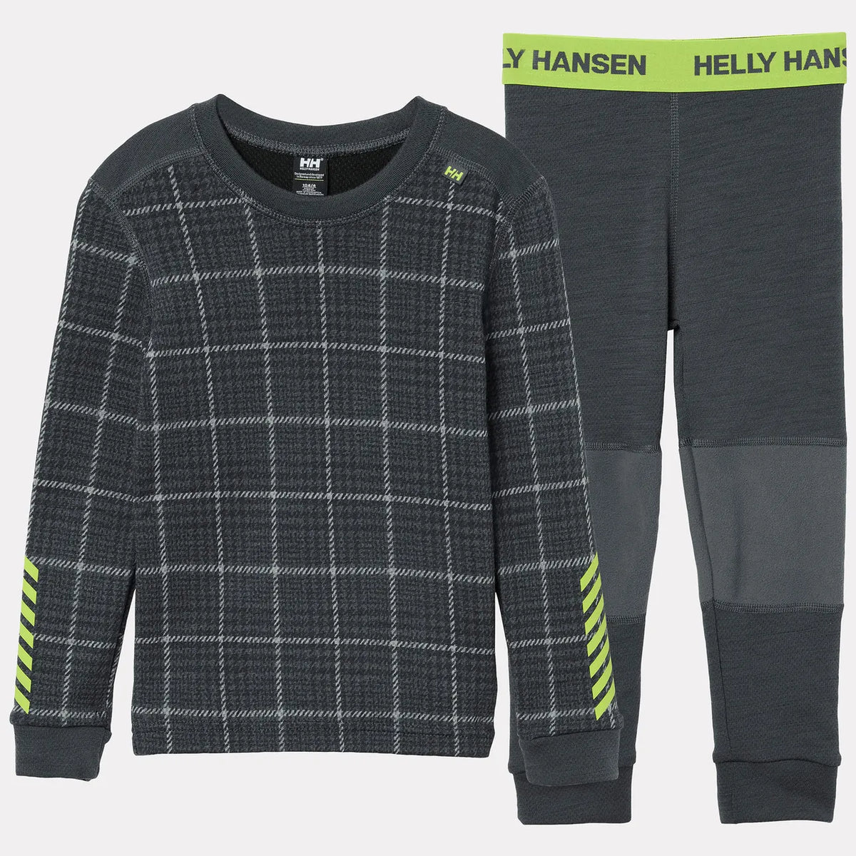 Kids Merino Wool Base Layer Set – Helly Hansen LIFA® Merino Midweight – Thermal Top + Bottoms