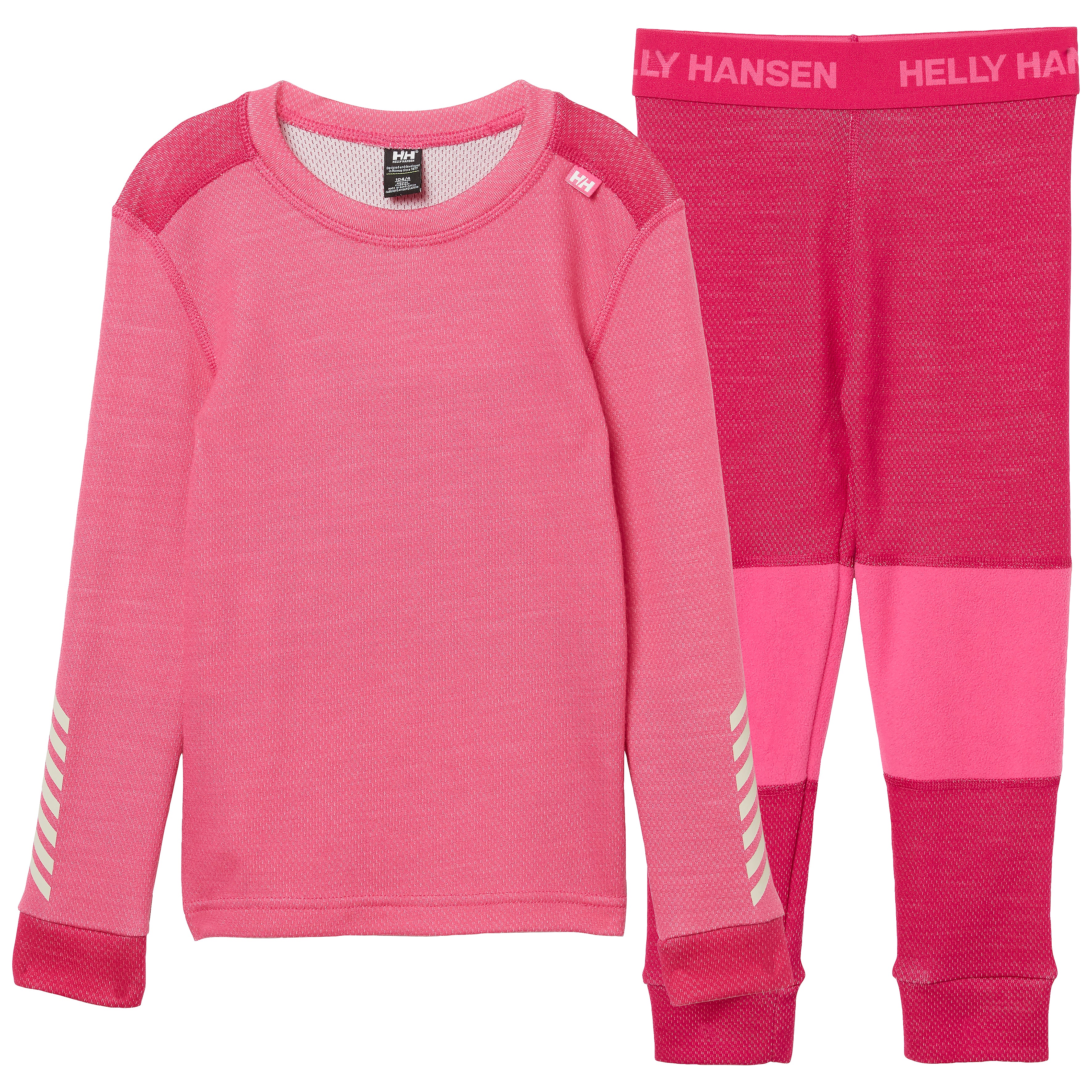 Kids Lifa Merino Wool 2-Piece Base Layer Set – LIFA Merino | Helly Hansen #color_hot-pink