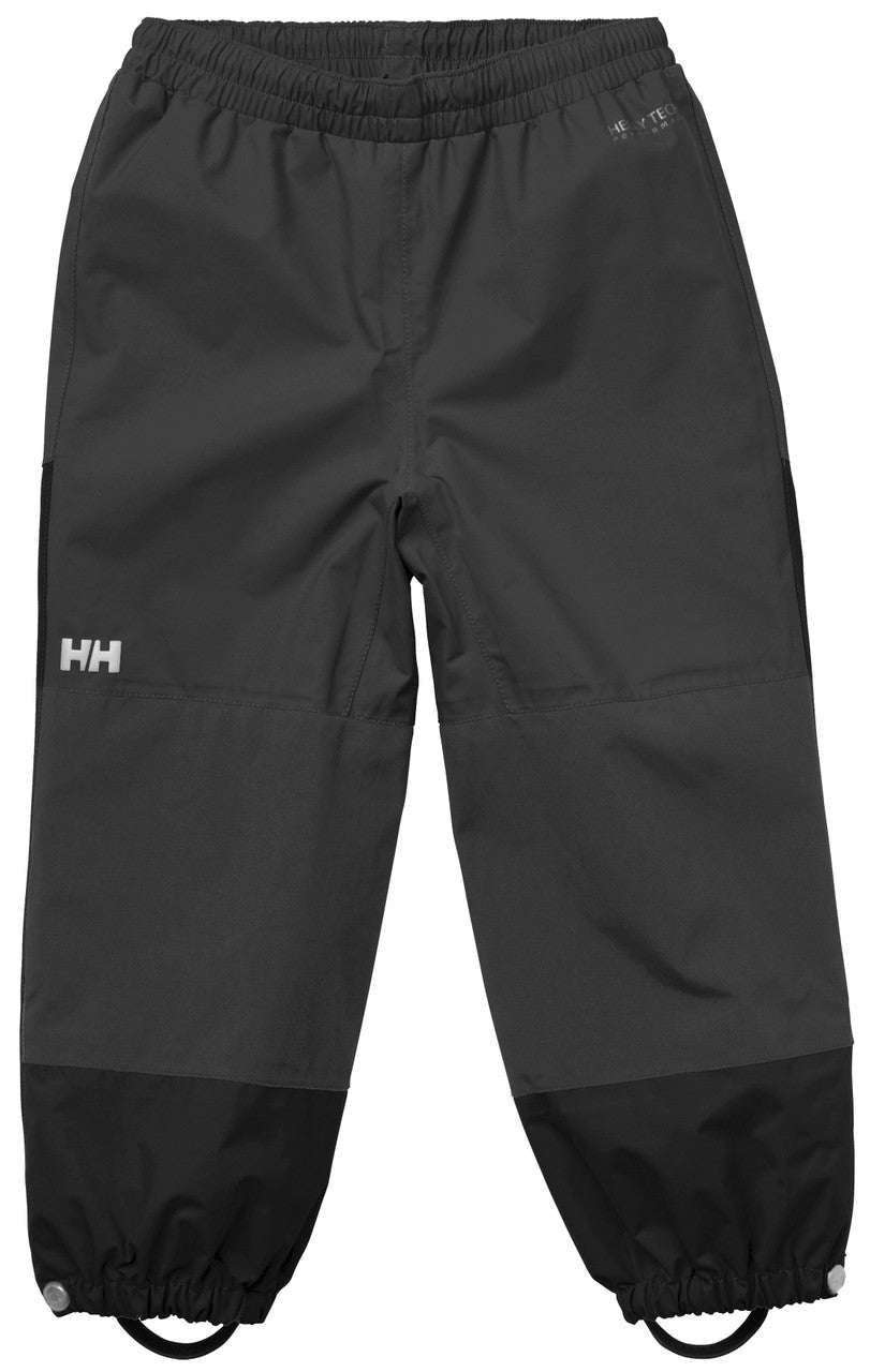 Kids Waterproof Shelter Rain Pants – Breathable, Pull on | Helly Hansen #color_ebony