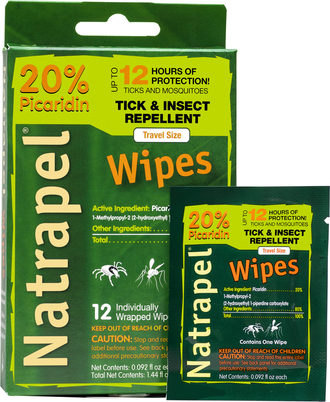Natural Insect Repellend Picaridin Wipes | Natrapel