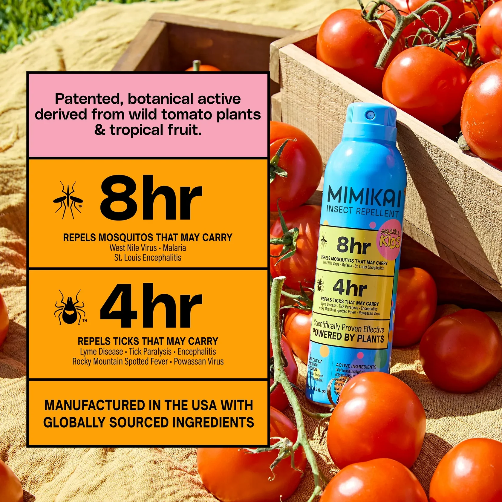 Kids DEET-Free Naturally Derived Mosquito & Tick Bug Spray | Mimikai | #color_KID_5.5