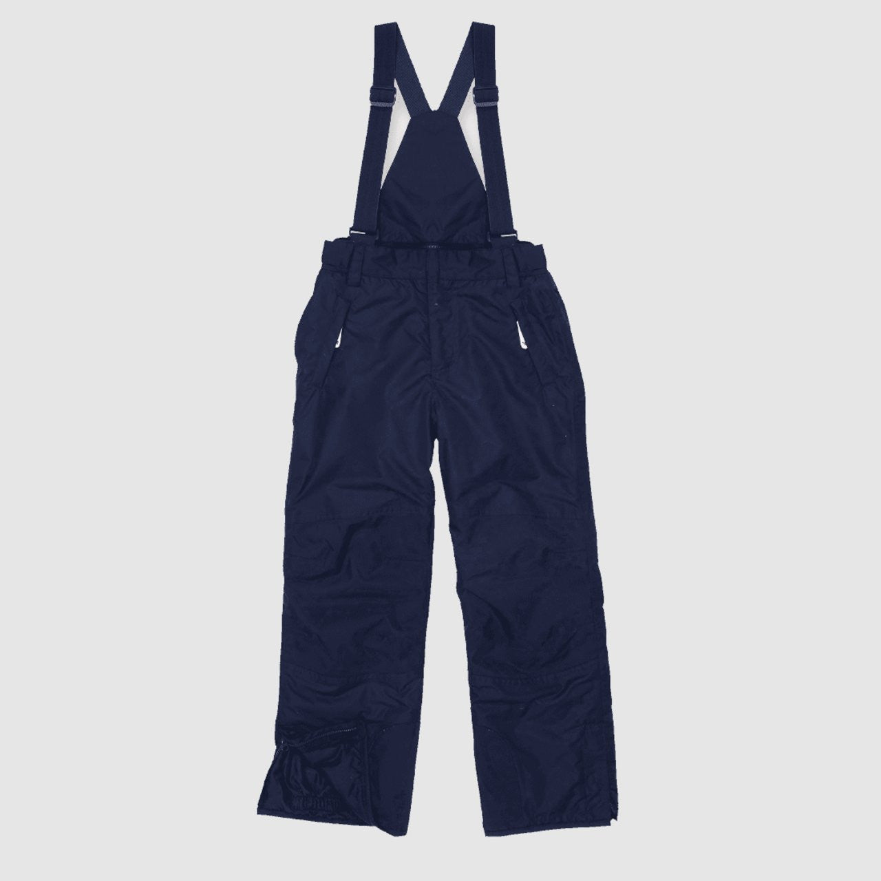 Kids Insulated Blizzard Snow Pants - Zip Off Bib Straps | Muddy Puddles #color_navy