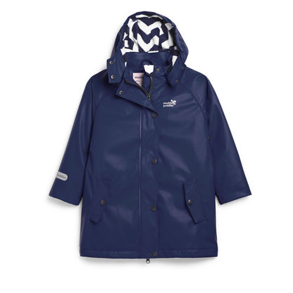 Kids Fleece Lined Puddleflex Rain Jacket - Waterproof, Warm, PU | Muddy Puddles 