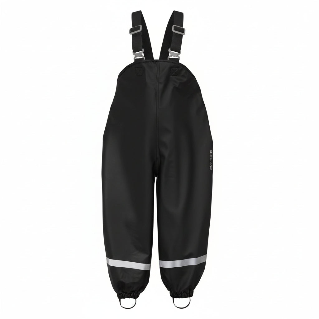 Kids Plaskeman Waterproof All Season Rain Bib – Waterproof, PU | Didriksons #color_black