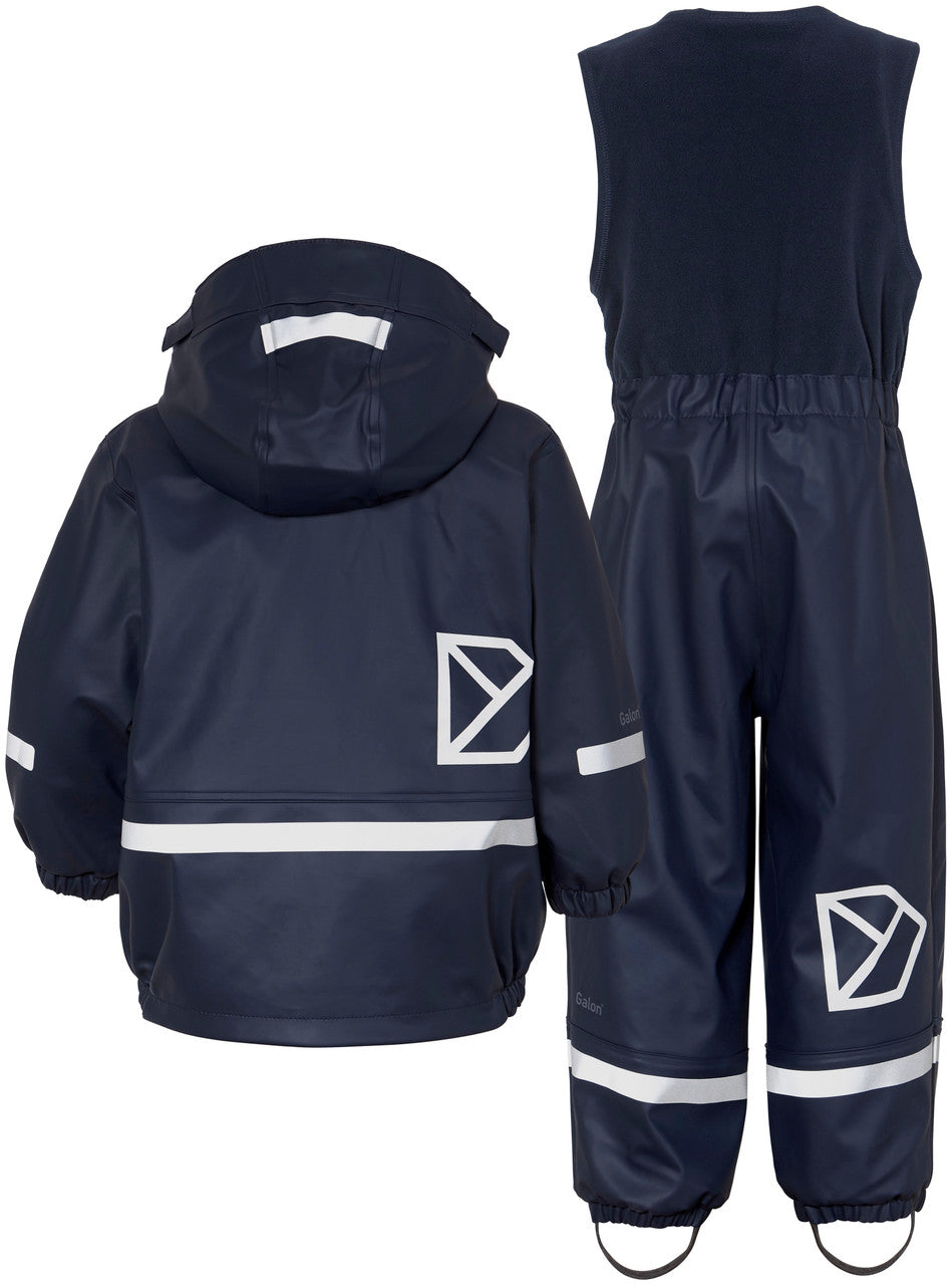 Kids Boardman Fleece Lined Rain Set – Waterproof, Fleece Lined, PU | Didriksons 