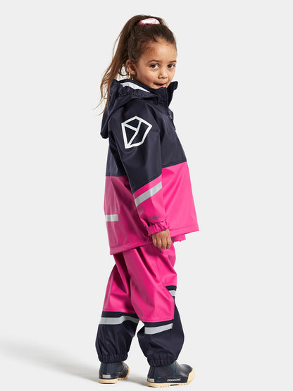 Kids Waterman's Rain Set - Zippered Jacket & Adjustable Bibs – Waterproof, PU | Didriksons 