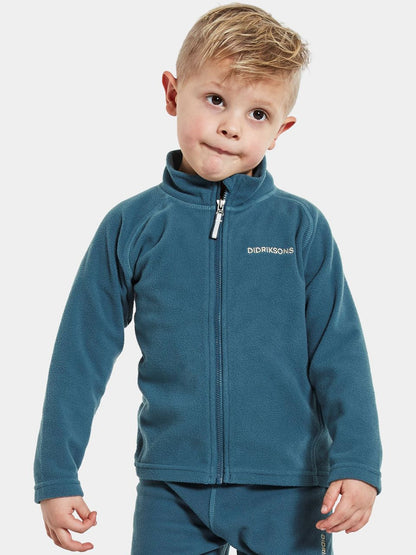 Kids Monte Full Zip Fleece Jacket – Mid Layer| Didriksons 