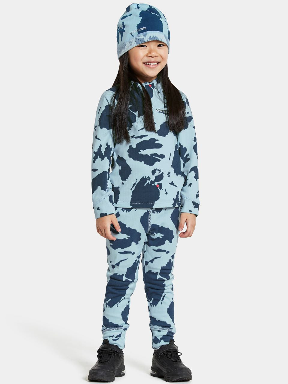 Kids Jadis 2-Piece Base & Mid Layering Set- Printed – Fleece Lined | Didriksons 