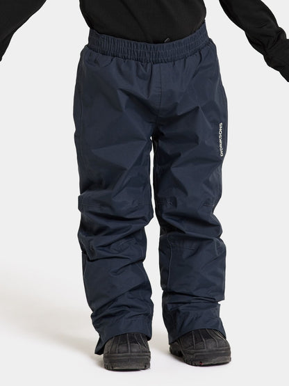 Kids Idur Breathable Pull on Rain Pants- Navy/Black – Water Resistant| Didriksons 