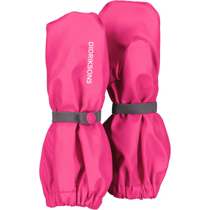 Kids Long Cuff Fleece Lined Rain Mittens – Waterproof, PU | Didriksons 