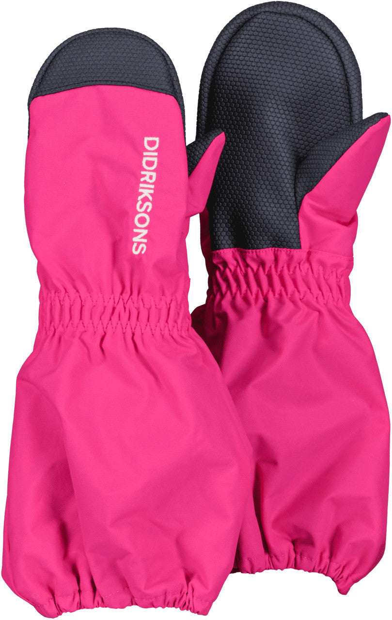 Kids Waterproof Shell Rain Mitten #color_true-pink