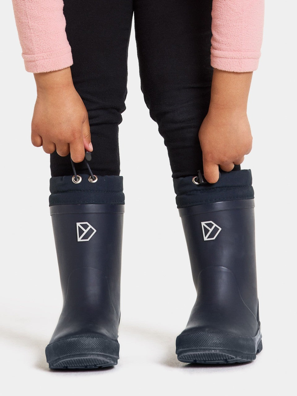 Kids Waterproof Slush Insulated Rain Boot – Fleece Lined | Didriksons #color_navy