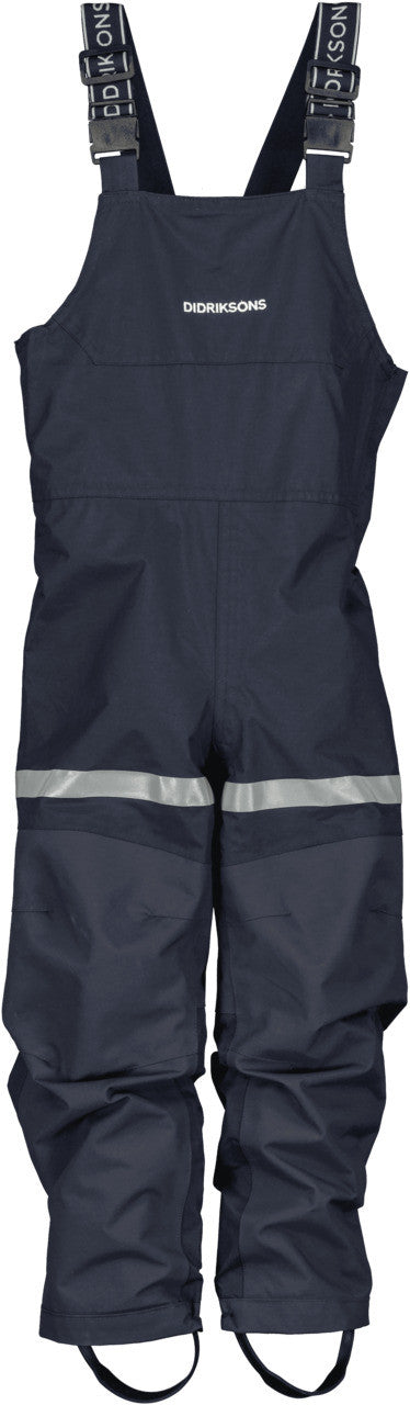 Kids Pilvi All Season Rain Shell Bib – Water Resistant, Breathable| Didriksons #color_navy