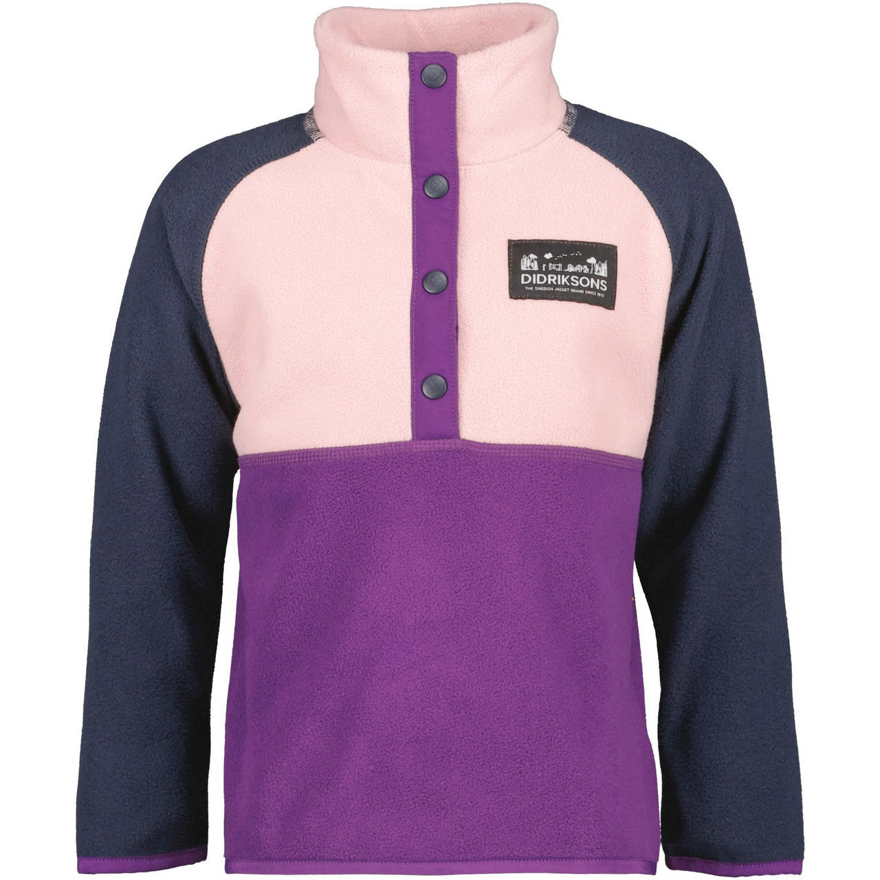 Monte Half Button Fleece Jacket #color_royal-purple