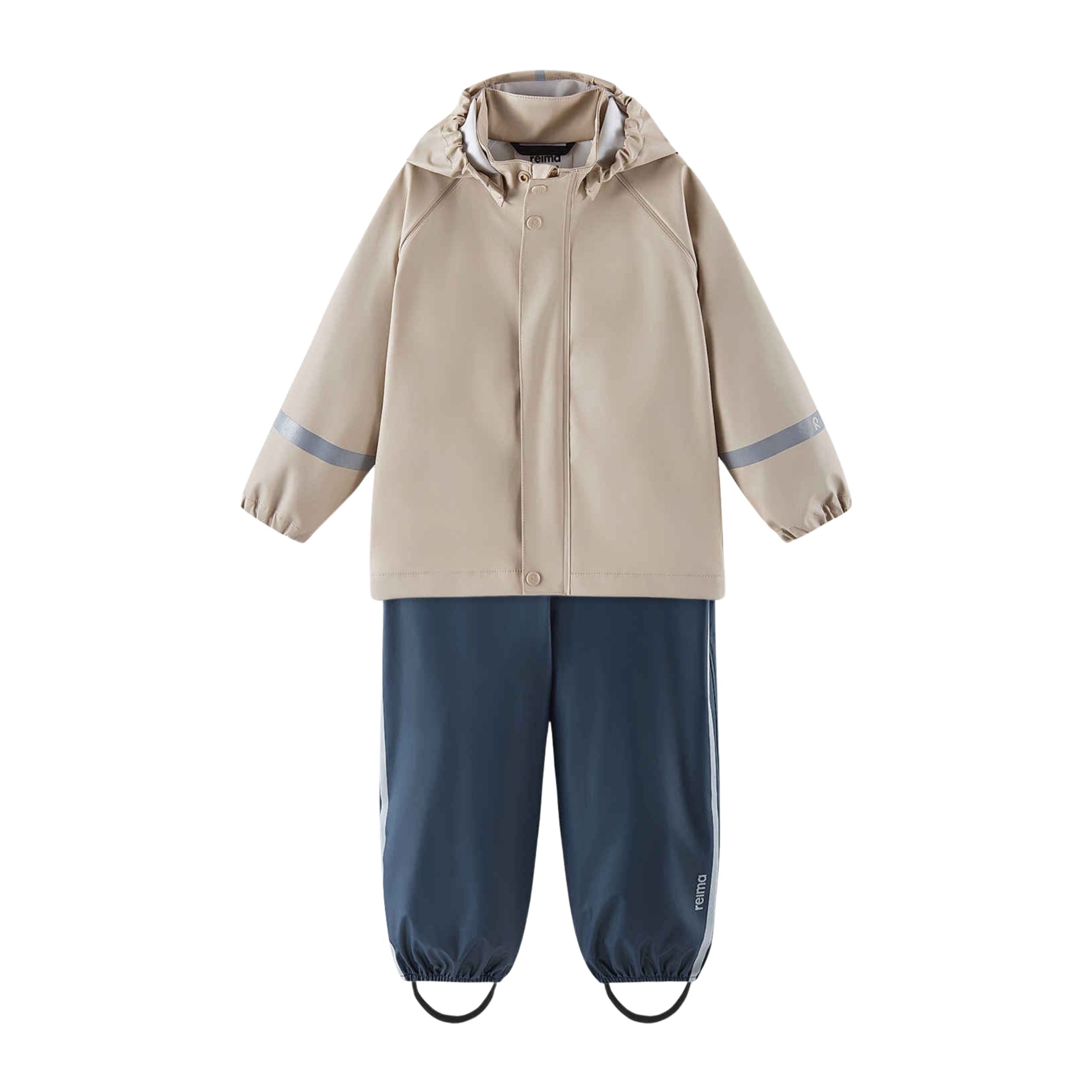 Kids Waterproof Tihku Unlined 2-Piece Rain Set - Jacket And Bib | Reima 