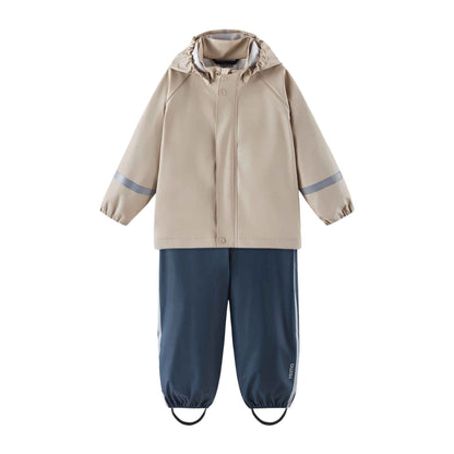 Kids Waterproof Tihku Unlined 2-Piece Rain Set - Jacket And Bib | Reima 
