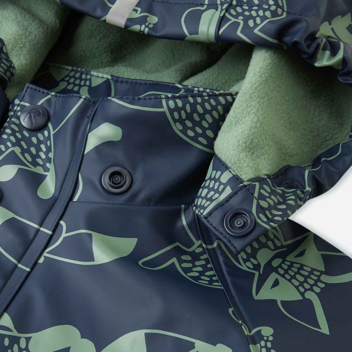 Kids Fleece Lined Waterproof Rain Jacket | Reima 