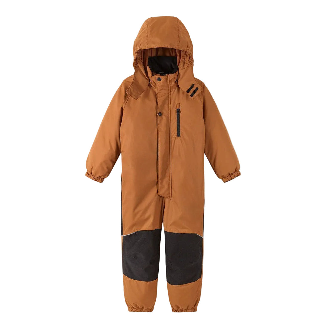 Kids Waterproof Kaunisto Snowsuit - Reinforced Knees | Reima #color_cinnamon-brown