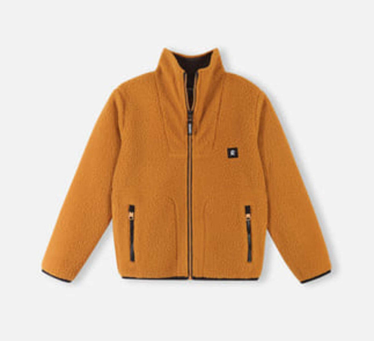Kids Pile Fleece Turkki Mid Layer Sweater - Jersey Lined | Reima #color_dark-orange