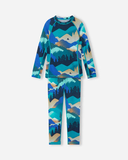 Kids Merino Wool Taitoa Base Layer Set - High Wicking | Reima 