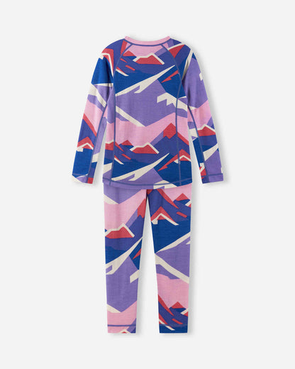 Kids Merino Wool Bamboo Taitoa Base Layer Set - High Wicking | Reima 