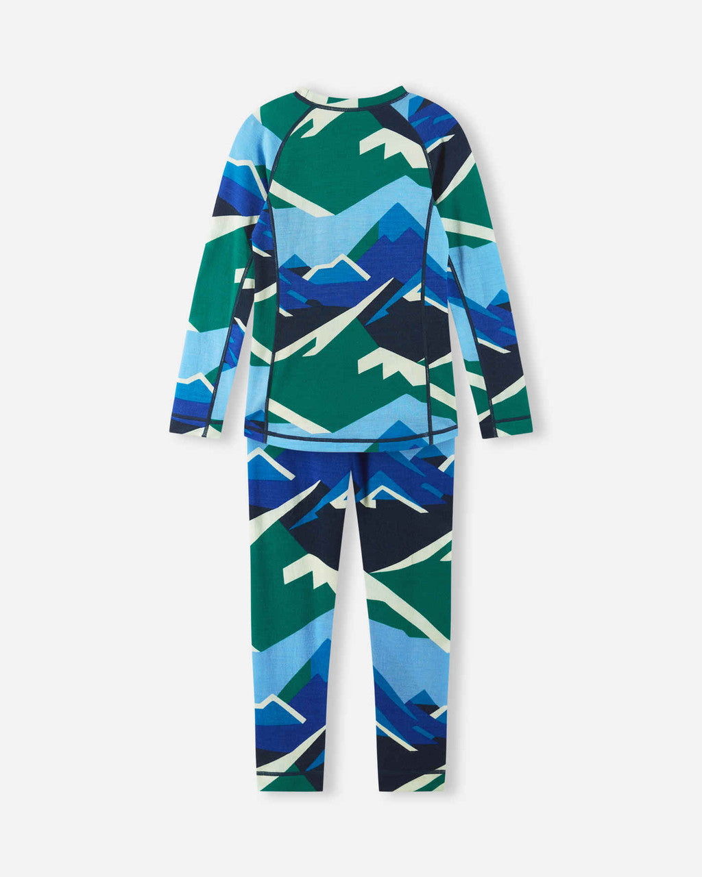 Kids Merino Wool Bamboo Taitoa Base Layer Set - High Wicking | Reima #color_navy