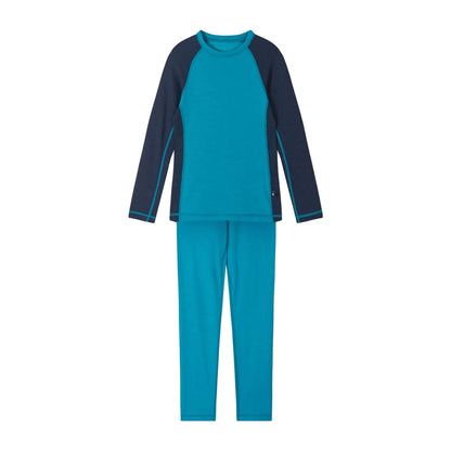 Kids Merino Wool Bamboo Taitoa Base Layer Set - High Wicking | Reima 