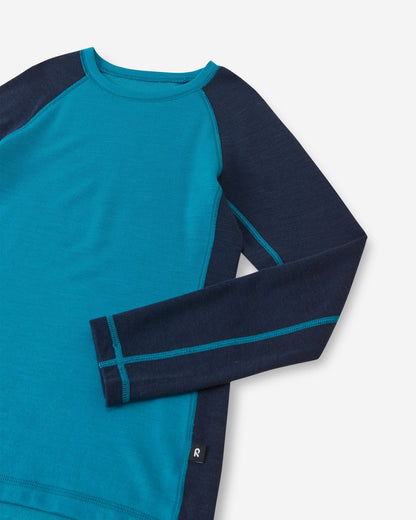 Kids Merino Wool Bamboo Taitoa Base Layer Set - High Wicking | Reima 