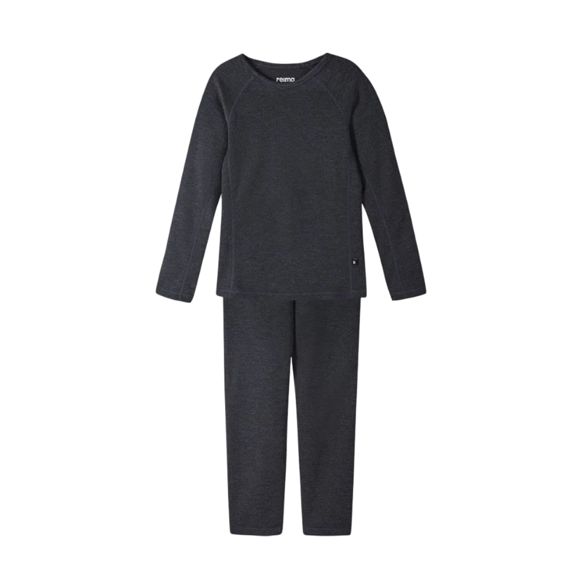 Kids Thermolite Lani Base Layer Set - High Wick | Reima #color_black-melange