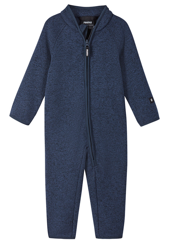 Tahti Knitted Fleece Mid Layer Overall - Lined | Reima #color_jeans-blue