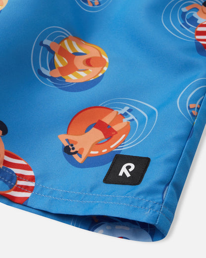 Kids SunProof Papaija Knee Length Swimming Trunks - UV 50+ | Reima 