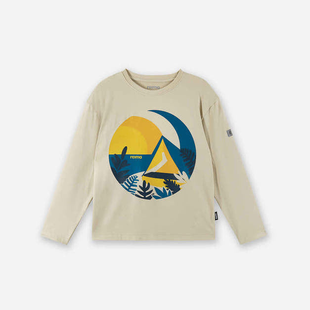 Kids Long Sleeved Viita T-Shirt | Reima #color_sandy-beige