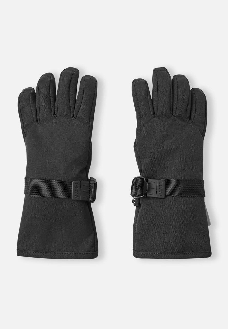 Kids Waterproof Pivo Gloves - Fleece Lined | Reima #color_black