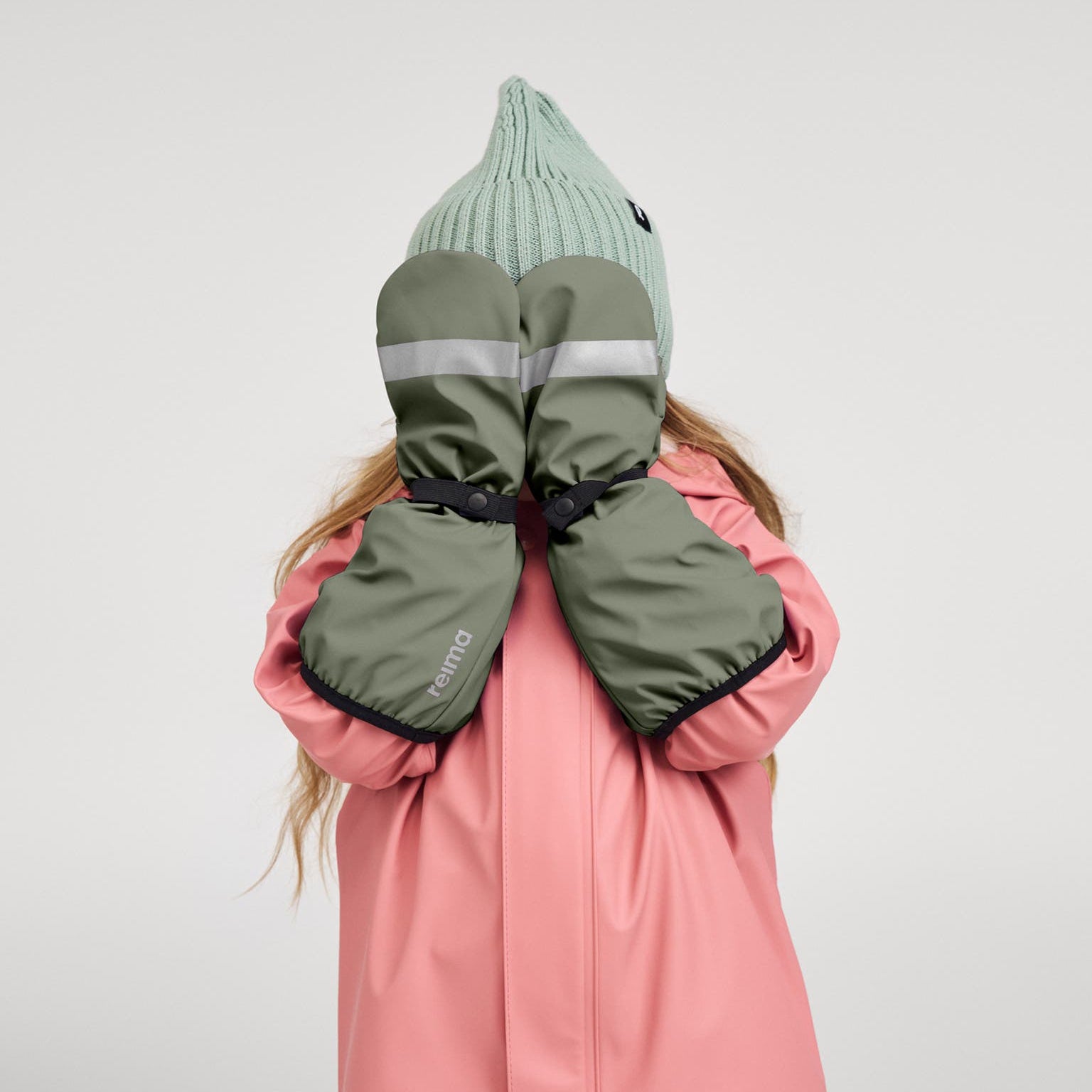 Kid Waterproof Long Cuff Rain Mitten - Unlined | Reima 