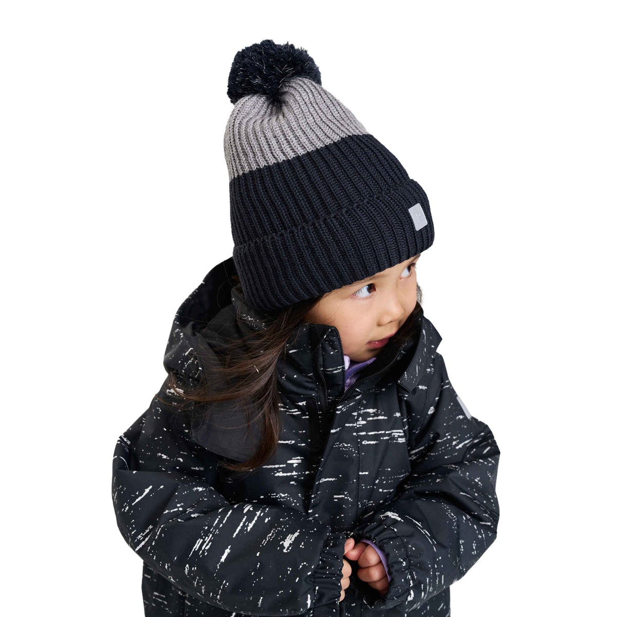 Kids Reflective Merino Wool Blend Beanie – Reima Pilke – Fleece Lined 