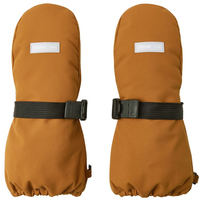Kids Waterproof Ote Shell Winter Mitten - Insulated, Lined | Reima #color_cinnamon-brown