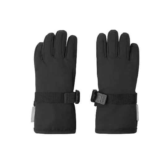 Kids Waterproof Tartu Shell Winter Gloves - Insulated, Lined | Reima #color_black