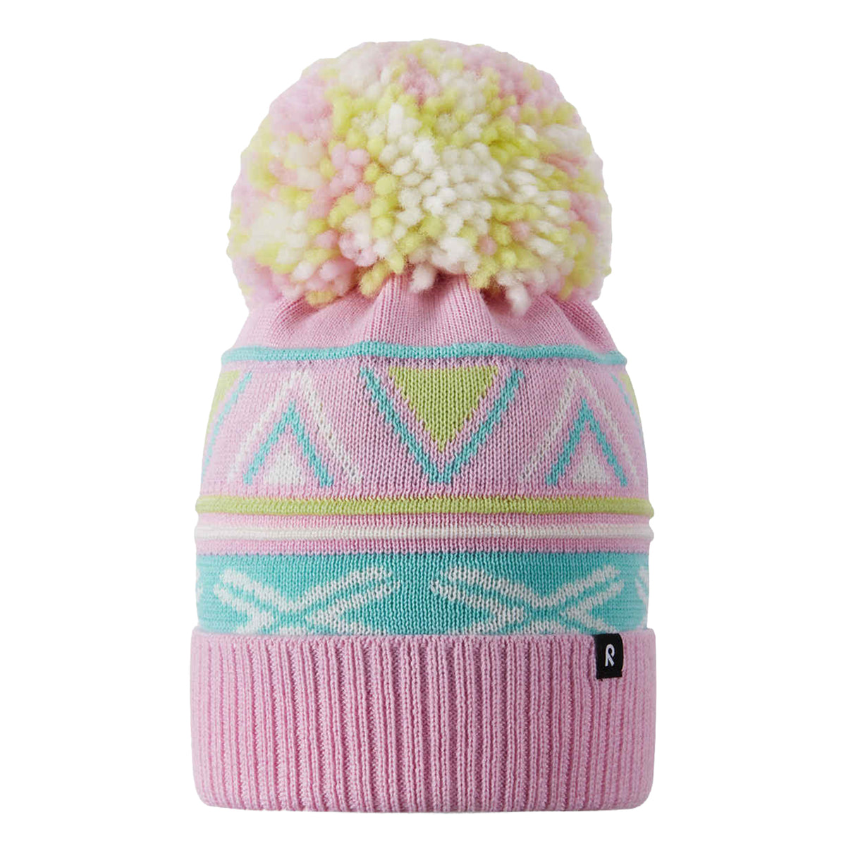 Kids Merino Wool Blend Winter Beanie – Reima Kirjoen – Fleece Lined #color_light-heather