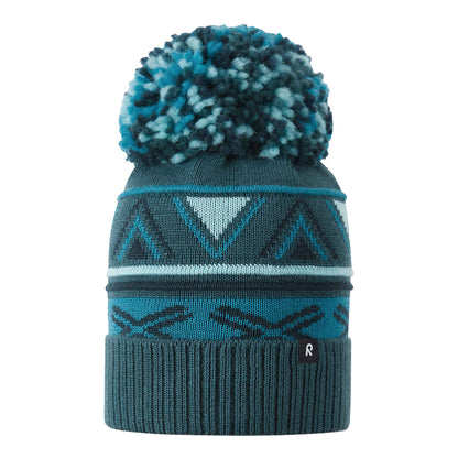 Kids Merino Wool Blend Winter Beanie – Reima Kirjoen – Fleece Lined 