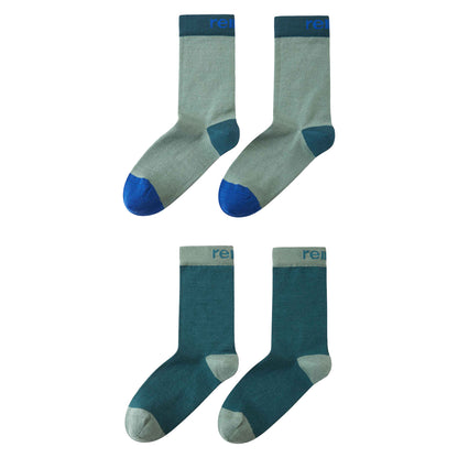 Kids Merino Wool Blend 2-pack Parit Socks - Reima_